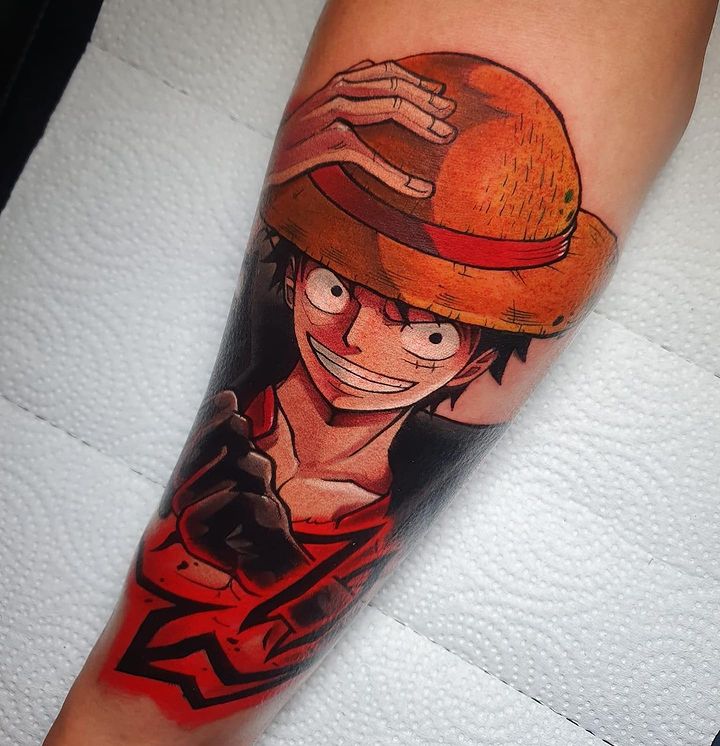 tatuaje luffy